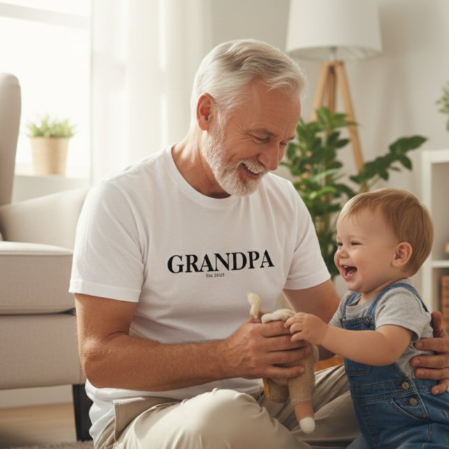 Grandpa Est Modern T-Shirt (Skapare uppladdad)
