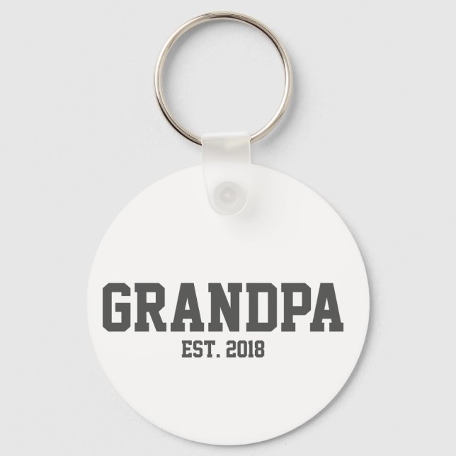 Grandpa-etablerad nyckelring (Framsida)