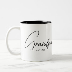 Grandpa-etablerad Personlig Två-Tonad Mugg