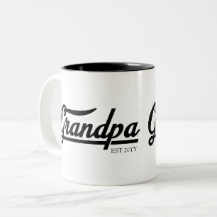 Grandpa-etablerat   Grandpa Gift Två-Tonad Mugg