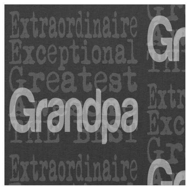 Grandpa Extraordinaire Tyg (Närbild)