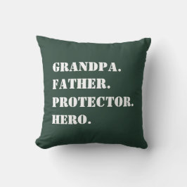 Grandpa Far Protector Hero Text Fars dag Kudde
