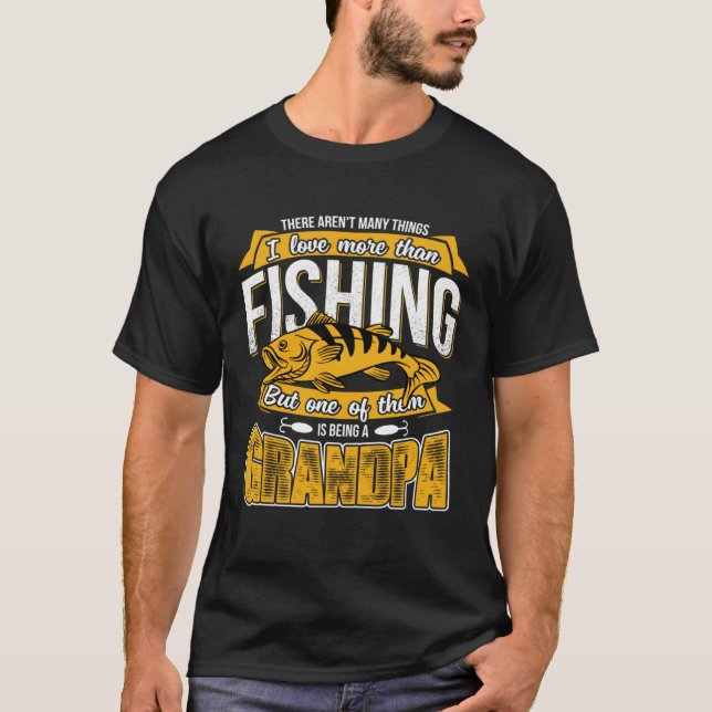 Grandpa Fishing Outdoor Fisherman Pride Father Day T Shirt (Framsida)