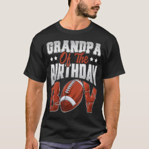 Grandpa Football födelsedagsdag Boy Family Baller T Shirt