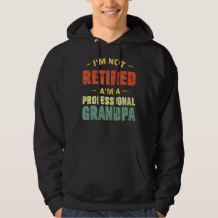 Grandpa För manar Fars dag Retrött Grandfather Hoodie