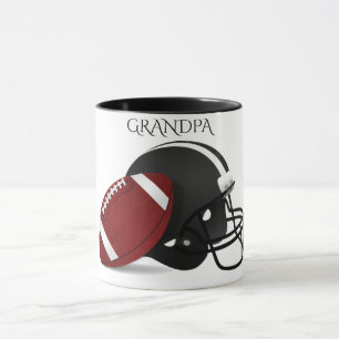 GRANDPA-fotboll två tonade mugg. Mugg