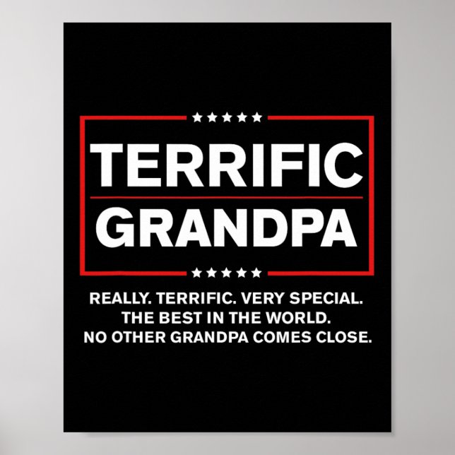 Grandpa - Funny Donald Trump Kampanj Stil Poster (Framsidan)