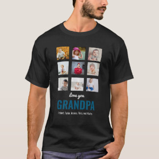 Grandpa Gift | Kärlek You Pappa Photo T-Shirt