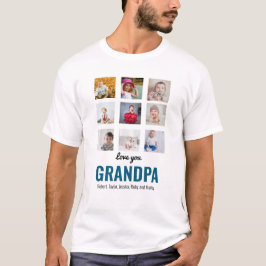 Grandpa Gift | Kärlek You Pappa Photo T-Shirt