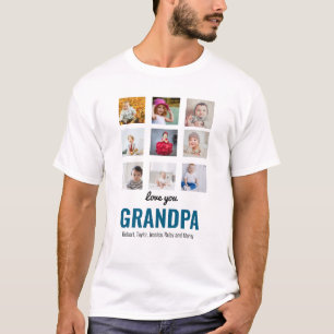 Grandpa Gift Kärlek You Pappa Photo T-Shirt