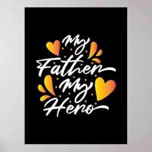 Grandpa Gift Min Hero Far Poster
