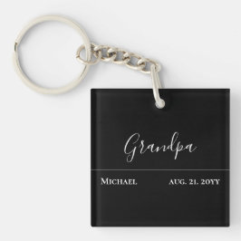 Grandpa Gift- Modern Jet Black Personlig