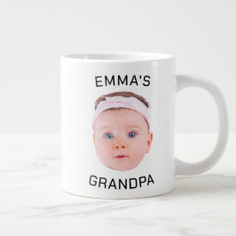 Grandpa Gift Mugg, Anpassningsbar Baby Ansikte, Ph Jumbo Mugg