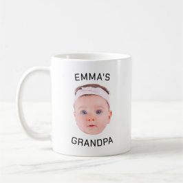 Grandpa Gift Mugg, Anpassningsbar Baby Ansikte, Ph Kaffemugg