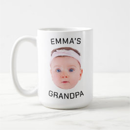 Grandpa Gift Mugg, Anpassningsbar Baby Ansikte, Ph Kaffemugg