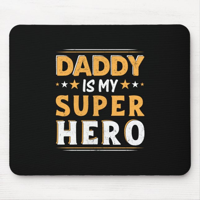 Grandpa Gift | Pappa är min Toppen Hero Musmatta (Framsidan)