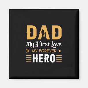 Grandpa Gift Pappa My Forever Hero Magnet