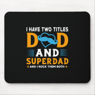 Grandpa Gift Pappa och Toppen Pappa Musmatta