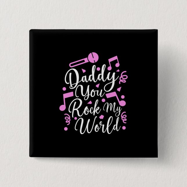Grandpa Gift | Pappa You Sten My World Knapp (Framsida)