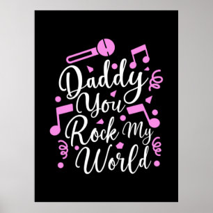 Grandpa Gift Pappa You Sten My World Poster