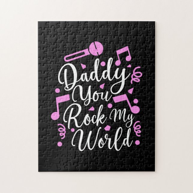 Grandpa Gift | Pappa You Sten My World Pussel (Vertikal)