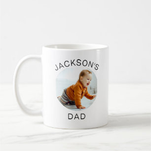 Grandpa Gift Personlig Baby Ansikte för morfar Kaffemugg