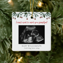 Grandpa God jul Ultrasound Photo Julgransprydnad Keramik