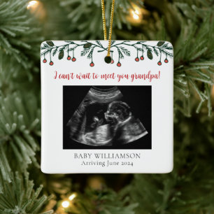 Grandpa God jul Ultrasound Photo Julgransprydnad Keramik