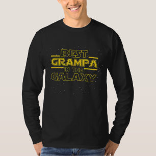 Grandpa Grampa Gift Best Grampa i Galaxy T Shirt