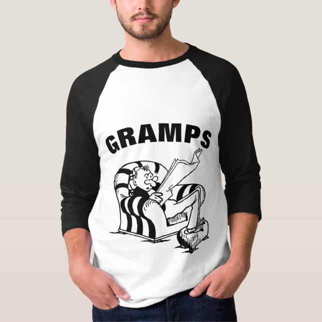 GRANDPA GRAMPS FUNNY T-SHIRTS TETS (Framsida)