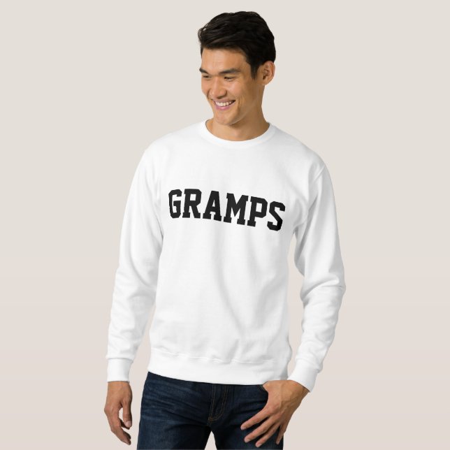 GRANDPA GRAMPS T-SHIRTS TETS LÅNG ÄRMAD TRÖJA (Hel framsida)