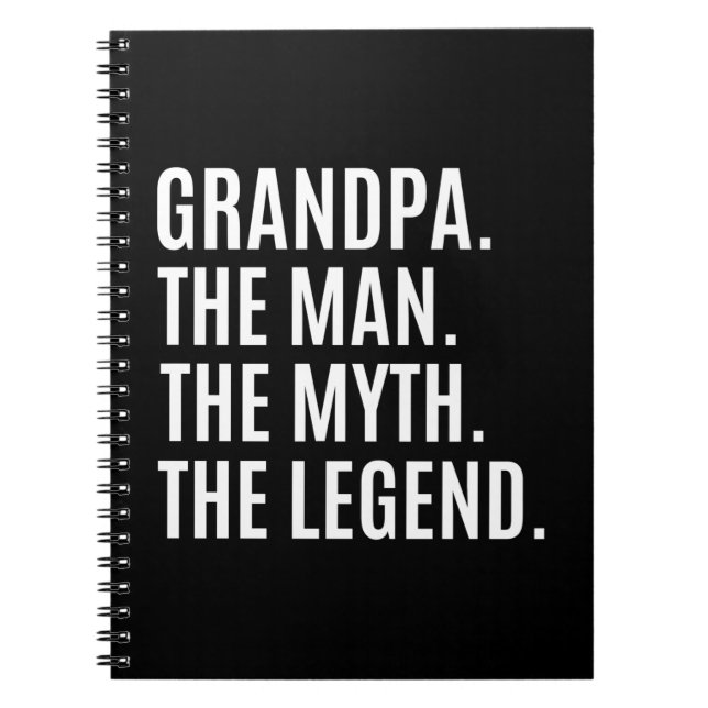 Grandpa/Grandfather Gift Anteckningsbok (Framsidan)