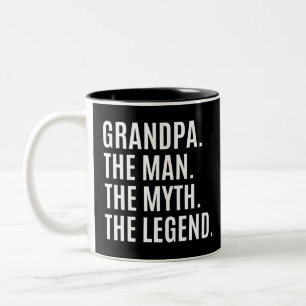 Grandpa/Grandfather Gift Två-Tonad Mugg
