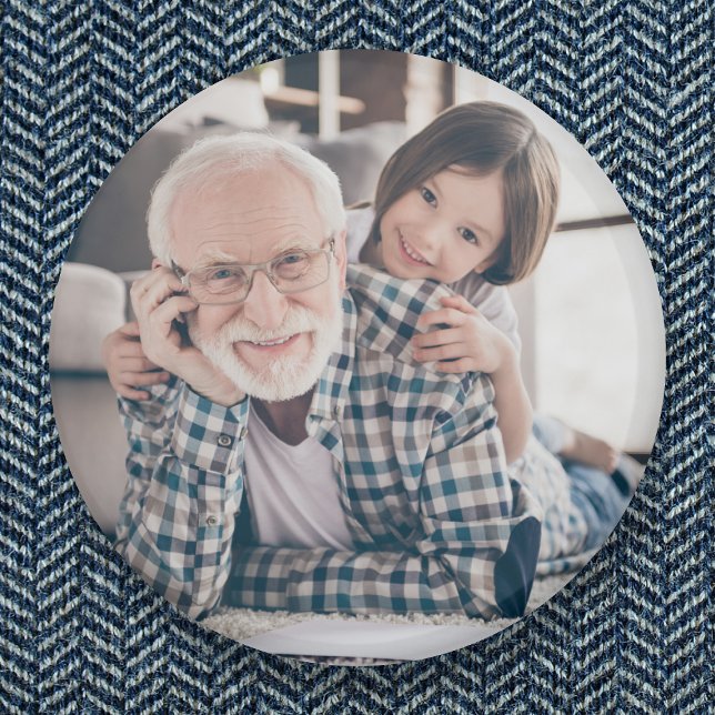 Grandpa Grandfather Grandad Fullt Photo Knapp (Skapare uppladdad)