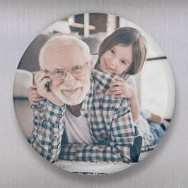 Grandpa Grandfather Grandad Fullt Photo Magnet