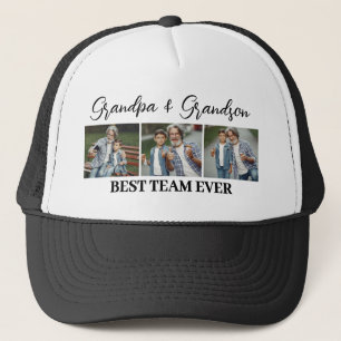 Grandpa & Grandson Best Team, Anpassningsbar 3-fot Keps