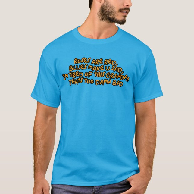 Grandpa gräver hål... t shirt (Framsida)