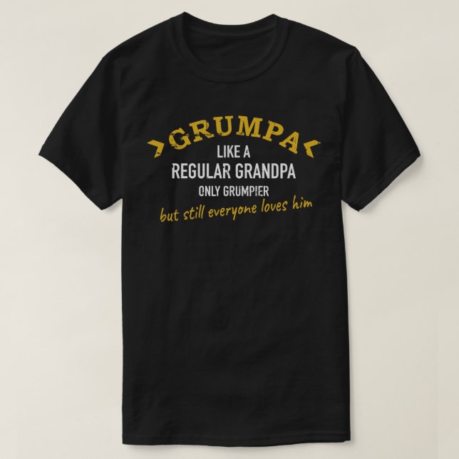Grandpa Grumpa T Shirt (Design framsida)