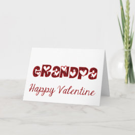 Grandpa I Kärlek You Cute Cupid Typography Valenti Helgkort