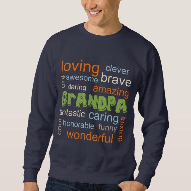 GRANDPA inspirerade ORD Cloud Tee Sweatshirt (Framsida)