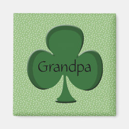 Grandpa Irish Shamrock Magnet