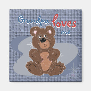 Grandpa Kärlek Me Magnet
