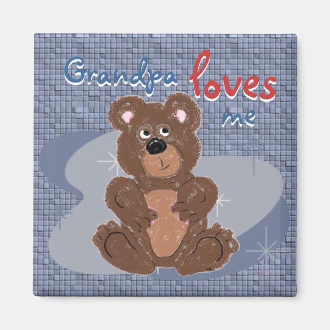 Grandpa Kärlek Me Magnet (Framsidan)