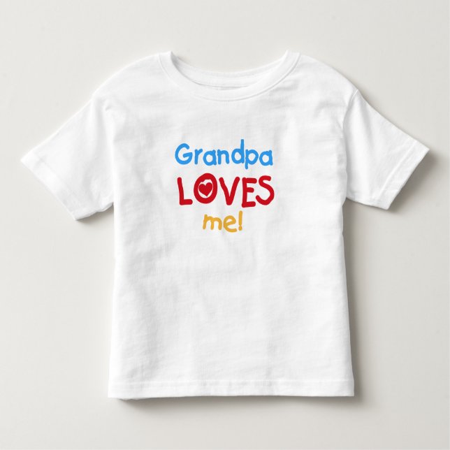 Grandpa Kärlek Me T-shirt (Framsida)