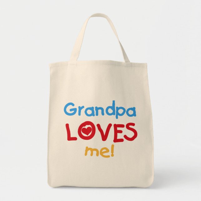 Grandpa Kärlek Me Tshirts och presenter Tygkasse (Framsidan)