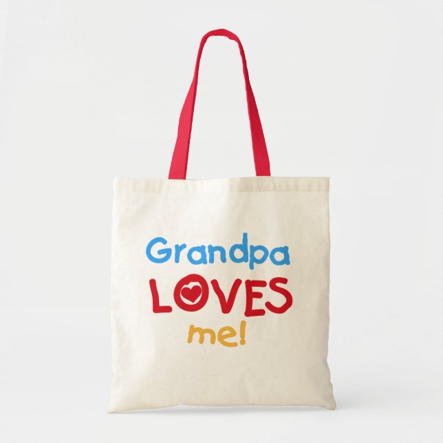 Grandpa Kärlek Me Tshirts och presenter Tygkasse (Framsidan)