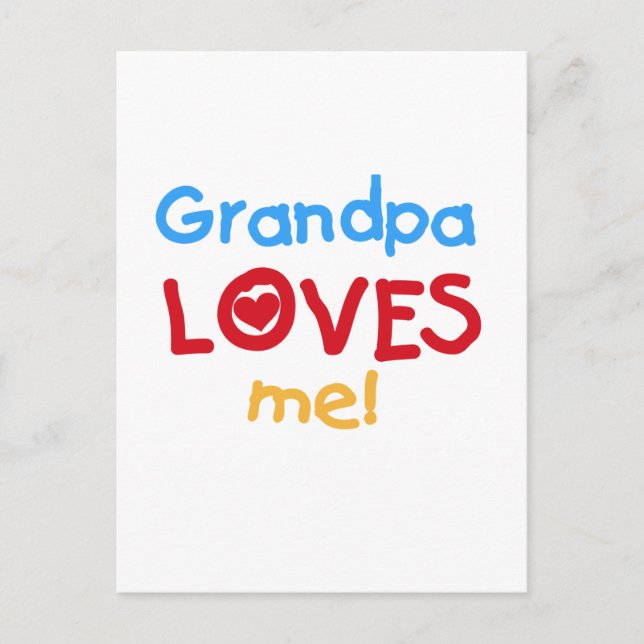 Grandpa Kärlek Me Tshirts och presenter Vykort (Framsida)
