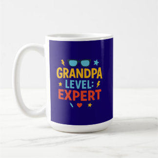 grandpa level expert (cartoon style) kaffemugg
