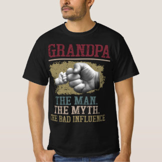 GRANDPA MÄNNEN MYTH DEN BAD INFLUENSEN T SHIRT