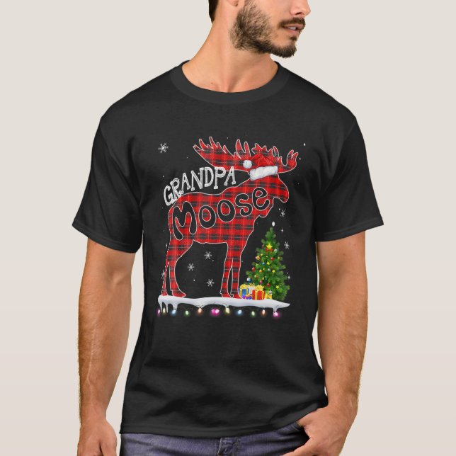 Grandpa Moose Matching Familjekläder Pl T Shirt (Framsida)